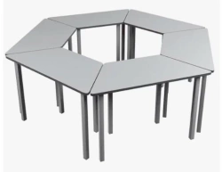 Single-seat Trapezoidal Table, STO