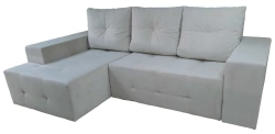 Palermo Corner Sofa Bed with Ottoman - Eurobook Mechanism