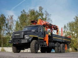 Multifunctional Truck with Hydraulic Crane KMA on URAL 4320 U0K02N-4L240