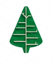 Eco Shelf "Fir Tree" SK-003