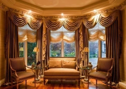 Decorative Window Curtains with Sheer and Valance