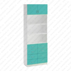 Document Storage Cabinet with Open and Closed Compartments Model SK.13.03 (Mod.1)