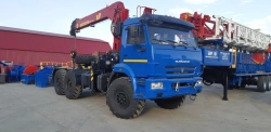 Truck Tractor with Crane KMU-150 Model 5408A2-10 on KAMAZ-43118 Chassis