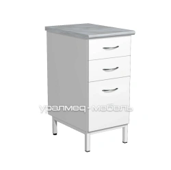 Narrow stationary storage cabinet for materials TS-3