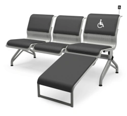 Multi-Seat Section MS10/2 with Metal Frame