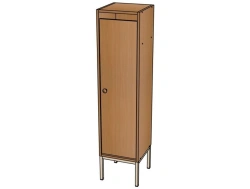 Metal Frame One-Section Wardrobe for Clothing Storage - ШД02