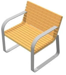 Durable Park Chair TV-MSTP-1.25.01 for Outdoor Use