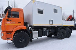 Special Van Truck with Crane, KAMAZ 43502-D5, GIRD Mark, Type 5849AG, Modification 5849