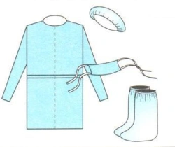 Disposable Surgeon Clothing Set - Sterile Nonwoven Material