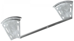 Vertical 45° Smooth Turn CPV41-0-45-080-500-HDZ ESCA for Cable Tray