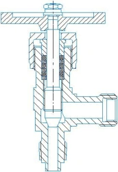 Angle Shut-off Valve Model "KZ U" for Industrial Applications