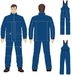 Men's Protective Suit Against Thermal Risks from Electric Arc 32.0 cal/cm²