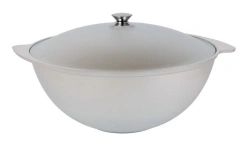 9L Aluminum Plov Cooking Pot (Uncoated) TM Kukmara with Aluminum Lid