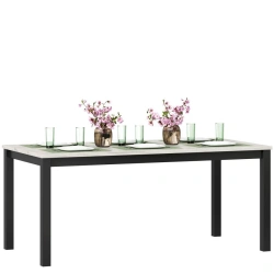 Techno LD.678040.000 Table (White/Black Craft Oak)