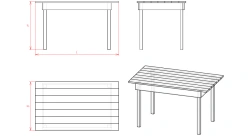 Wooden Table for Item Placement (STD Series)