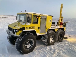 Snow and Swamp Vehicle "Burlak" with Drilling Rig Model 02.003