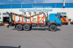 Timber Truck with Crane UST Model 545360-02 for Ural Chassis