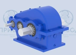 Horizontal Two-Stage Cylindrical Gearbox for Cranes Model Ц2-250 to Ц2-700