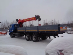Special Vehicle with Hydraulic Loading Crane KMA on KAMAZ 43118 41K02N-U6