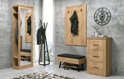 Hallway Furniture Set with Natural Wood Elements