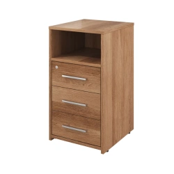 KC10 Side Cabinet with Niche, 3 Lockable Drawers 404x446x750