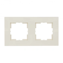 Dual Socket Frame "Ivory" AXIOMA