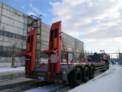 Platform Semi-Trailer SAV 931822 with Leaf Spring Suspension
