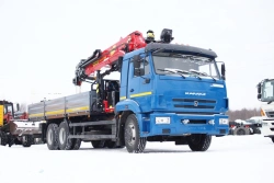 Multi-functional Truck with Hydraulic Crane KMA on KAMAZ 43118 Base 41K10N-UH