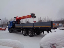 Special Truck with Hydraulic Loading Crane MKMA on KAMAZ 43118 Base Model 41K14G-L150