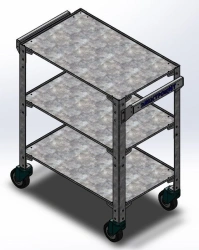 Customizable Metal Tool Cart for Efficient Organization