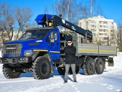 Hydraulic Crane Truck with Manipulator KMA based on Ural 4320 U0K02N-4Z180