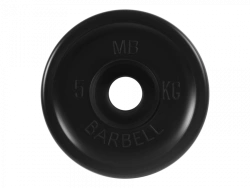 Rubber-Coated Disk "Euro-Classic", Black, 51mm, 5kg