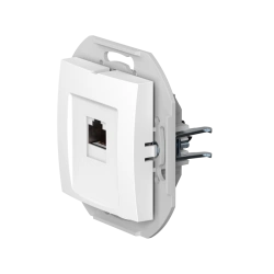 Caduceus Aling Prestige Computer Socket with RJ45 Module Cat.6 FTP, White, Art. 60150S.0