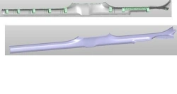 Left Door Sill Cover Assembly for VW Polo/Skoda Rapid