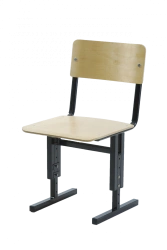 Optimized Student Chair with Metal Frame