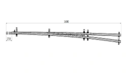 Side Track Rail with Point for Project 2901.02.000RK2-01