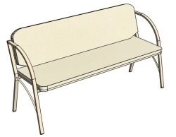 School Sofa "Shkolnik" No. 1, 3-Seater / NUM08