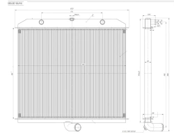 Water Radiator for Internal Combustion Engine 744Р1Б-1301.100