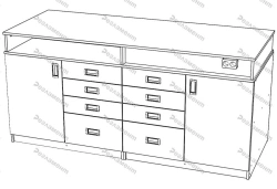 Demonstration Table B4 900-4000x500-1200x650-1250mm