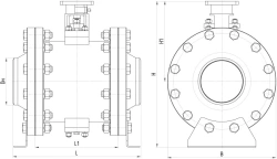 Steel Ball Valve for Pipeline Isolation and Connection, AТЭК.491284.495