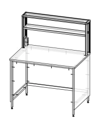 Laboratory Table with Storage Module RM 03/04
