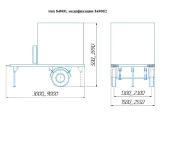 Trailer for Transporting Pump Units or Generators, Model 849002