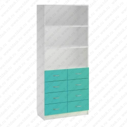 Document Cabinet with Open Compartment and Drawers SHK.13.03