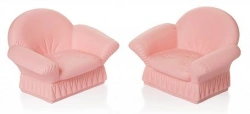 Charming Soft Doll Chairs - Light Pink