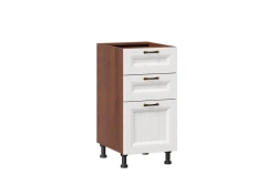Luxurious Kitchen Base Cabinet Facade Set with 3 Drawers, Model LD 245740.000