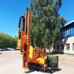Compact Pile Driving Rig for Road Barrier Installation and Repair