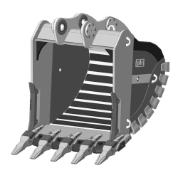 Heavy-Duty Rock Bucket 6m³ RDH-113.235d-18WC9(5)WS-NF-420