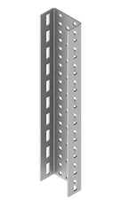 U-Profile BSUP 10K-000, Dimensions 100x50x200 mm to 100x50x6000 mm, 4 mm Thickness, Hot-Dip Galvanized