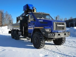 Multi-Functional Vehicle with Hydraulic Crane MKMA on Ural 4320 U0K06N-4Z040