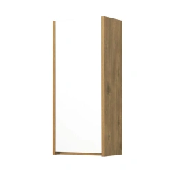 Aquaton Scandi White Semi-Columna with Rustic Oak Finish 1A255003SDZ901.A255.0.03S.DZ9.0